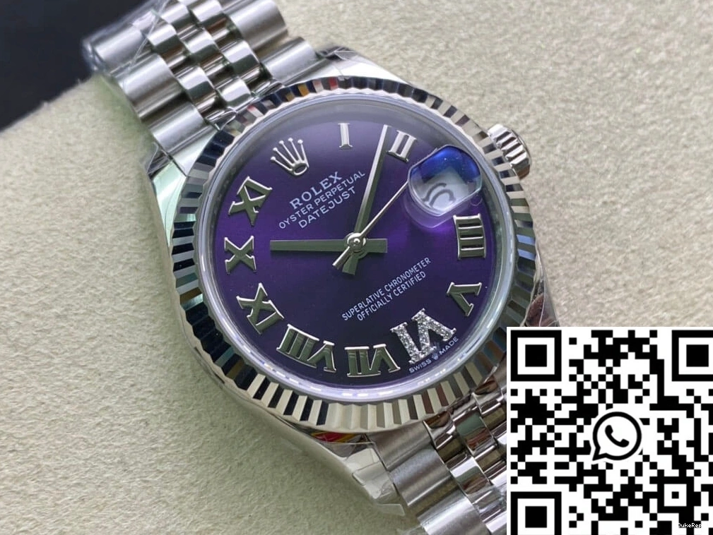 31MM EW Rolex Factory Datejust Dial Purple M178274-0088 0322
